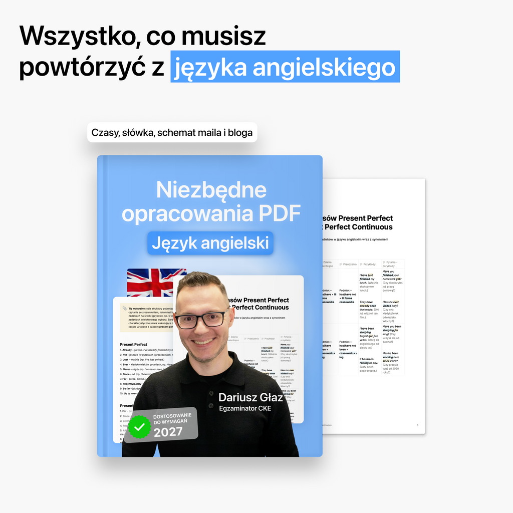 Zestaw opracowań z języka angielskiego (matura 2027, wersja pdf)