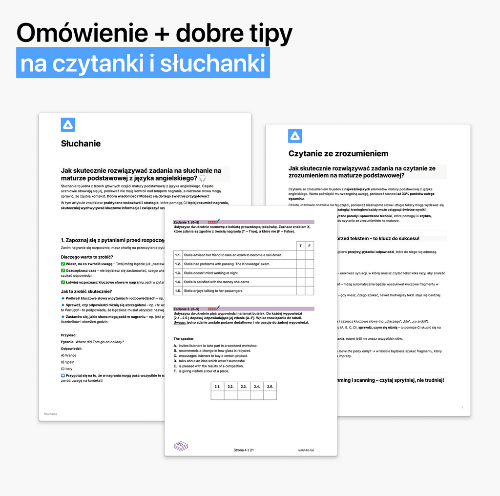 Zestaw opracowań z języka angielskiego (matura 2027, wersja pdf)