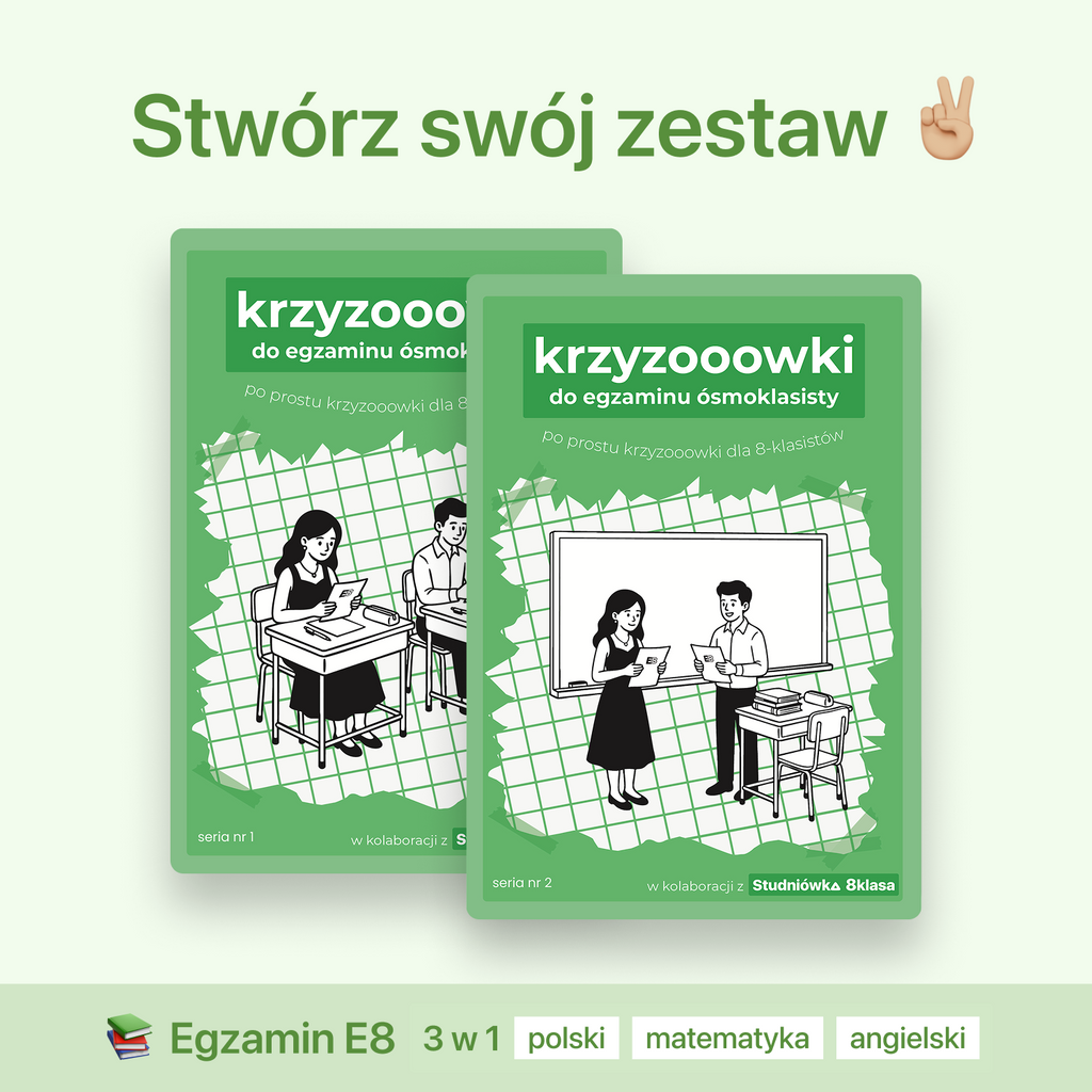 Krzyżówki do egzaminu ósmoklasisty