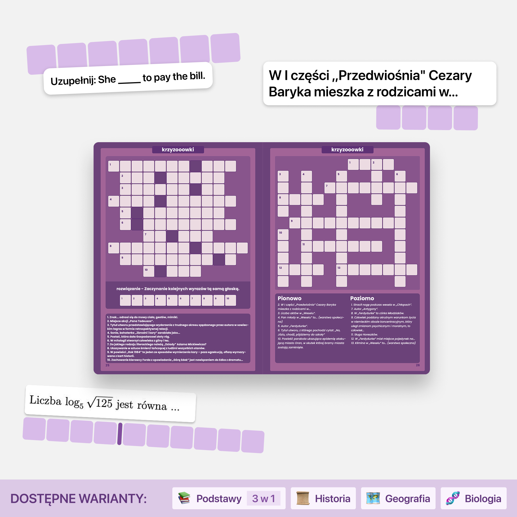 Krzyżówki do matury