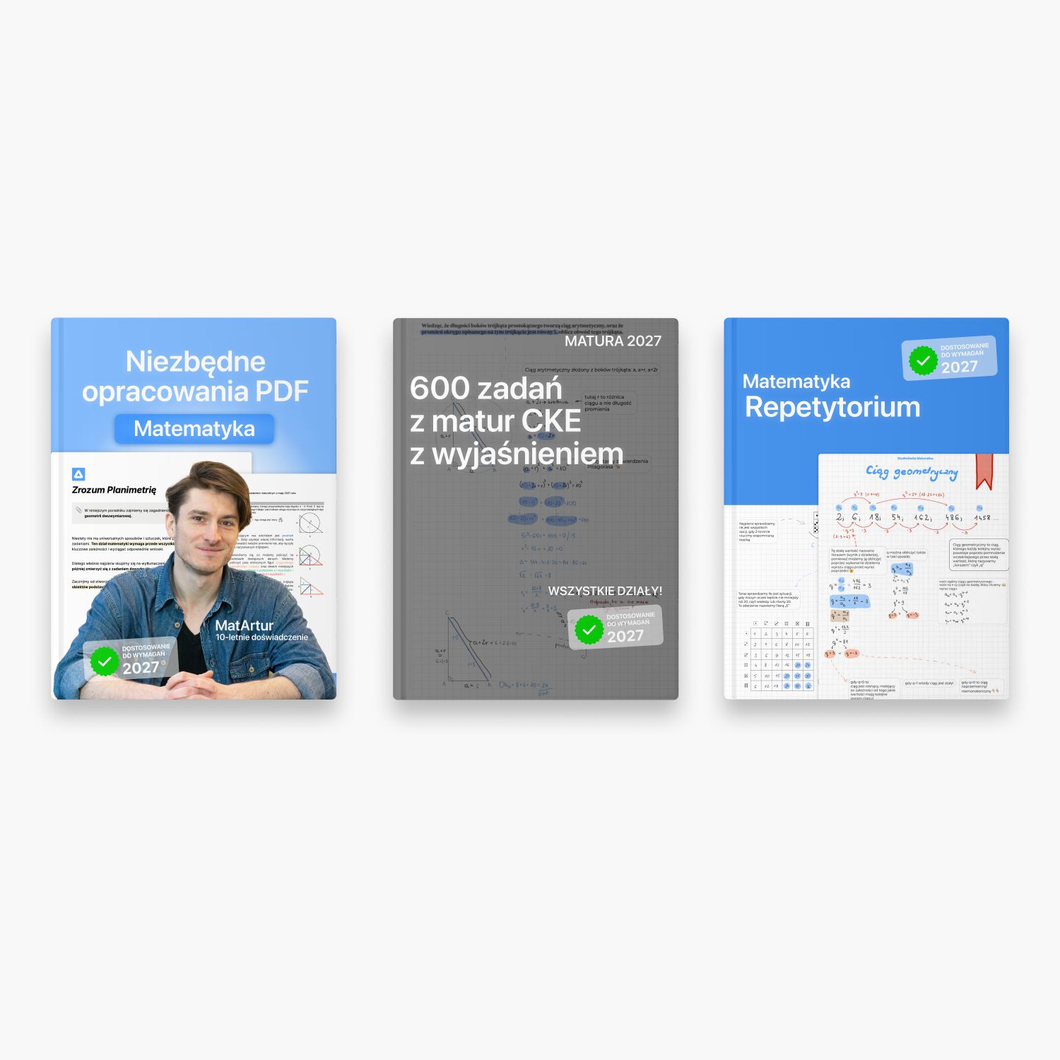 Zestaw opracowań z matematyki (matura 2027, wersja pdf)
