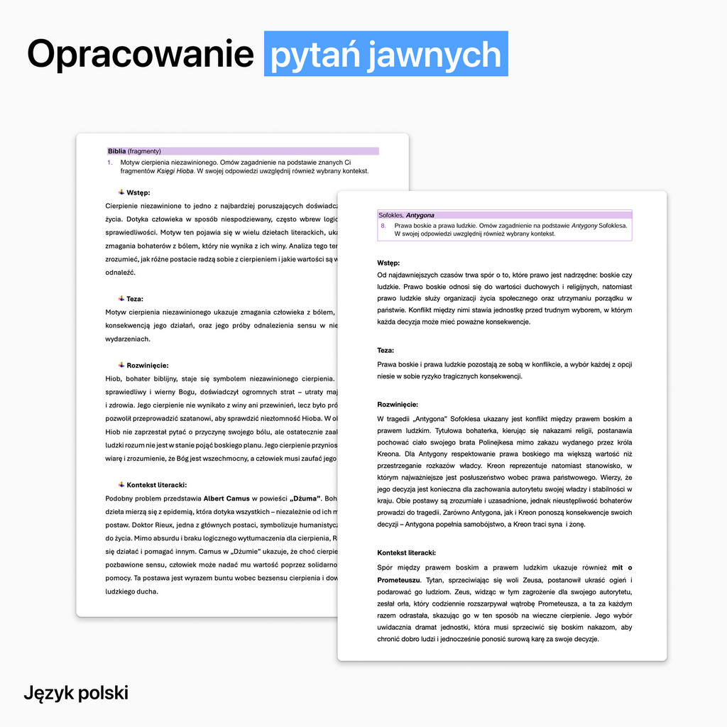 Zestaw opracowań na maturę 2027 - polski, matematyka, angielski (wersja pdf)