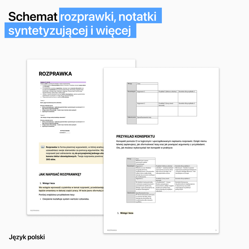 Zestaw opracowań na maturę 2027 - polski, matematyka, angielski (wersja pdf)