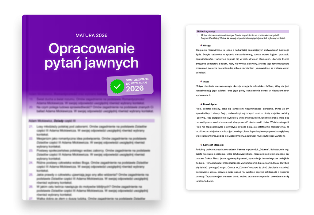 Opracowanie pytań jawnych na maturę | Studniówka Maturalna