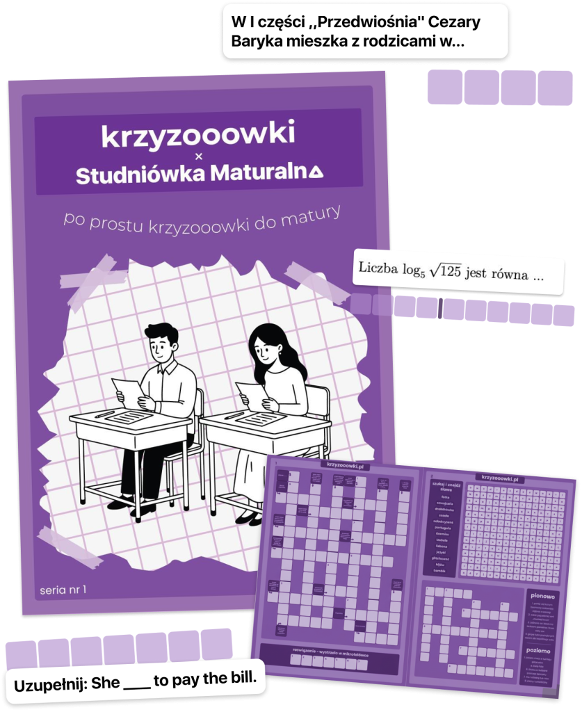 Krzyżówki do matury / Krzyżówki Maturalne / Krzyzooowki / Studniówka Maturalna