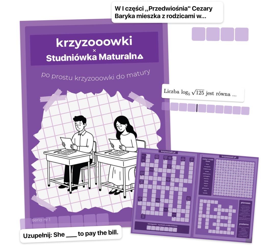 Krzyżówki do matury / Krzyżówki Maturalne / Krzyzooowki / Studniówka Maturalna